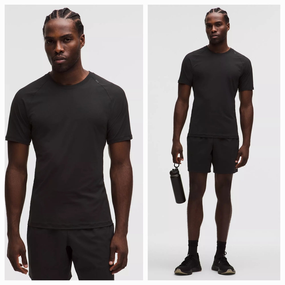 Lululemon Repper Short-Sleeve Shirt in Black Medium NWT